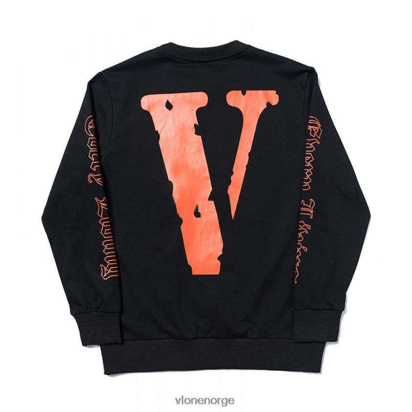 menn topp Vlone off white oransje sweatshirt P608VV383
