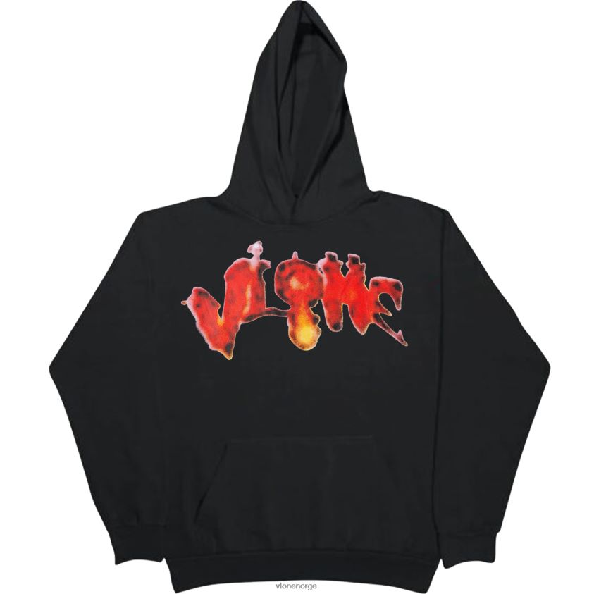 menn topp Vlone halloween flammende gresskar hettegenser hvit P608VV41