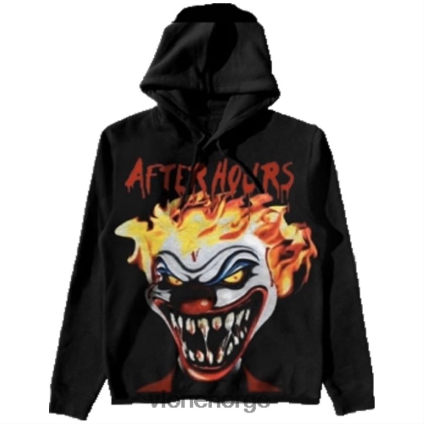 menn topp Vlone helgen etter timer klovn hettegenser P608VV58