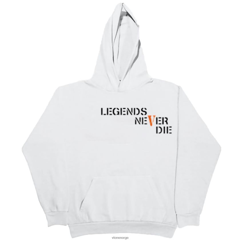 menn topp Vlone juice wrld sommerfugl hettegenser svart P608VV20