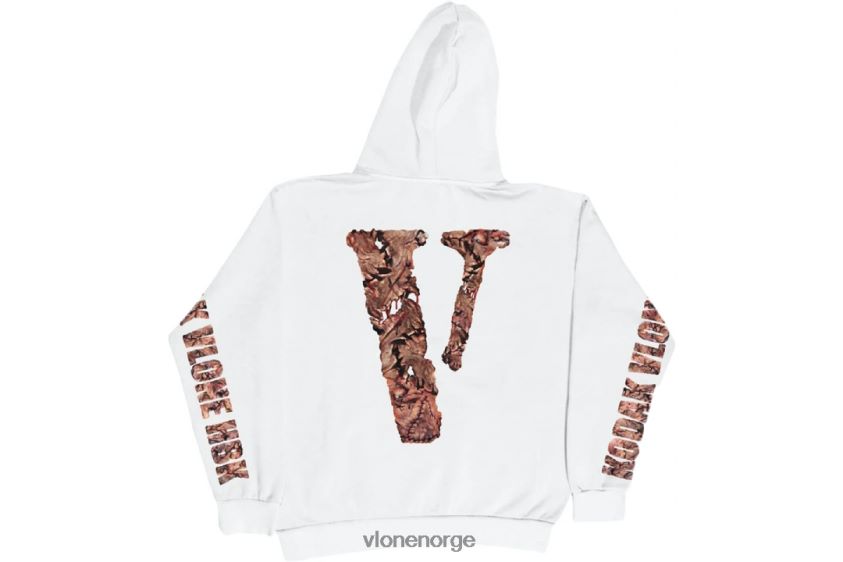 menn topp Vlone kodak svart zombie hvit hettegenser P608VV49