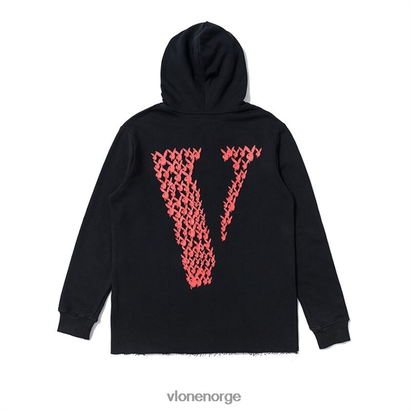 menn topp Vlone playboy bunny face v hettegenser P608VV76