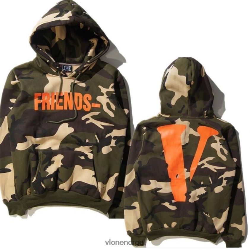 menn topp Vlone venner camo hettegenser friends & v stift P608VV32
