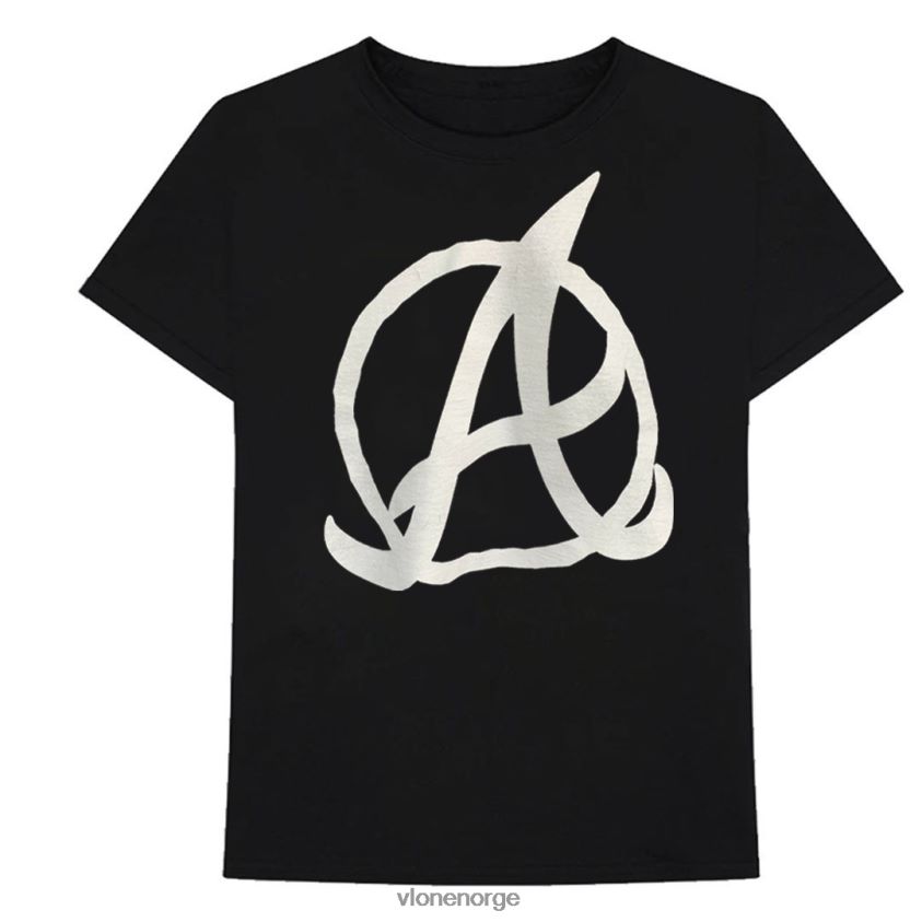 menn topp Vlone atlanta braves t-skjorte svart P608VV179