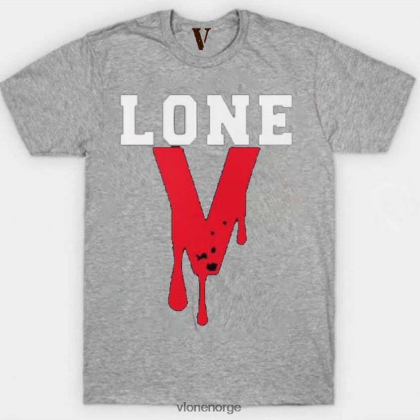 menn topp Vlone blodsvart t-skjorte P608VV279