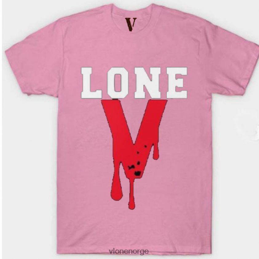 menn topp Vlone blodsvart t-skjorte P608VV279