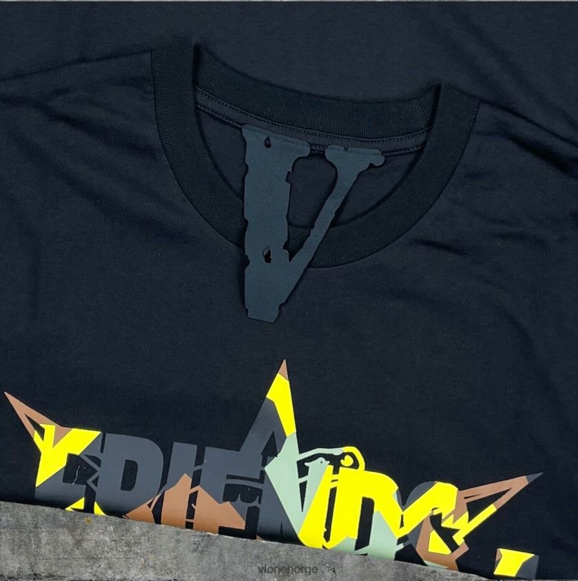 menn topp Vlone call of duty friends t-skjorte i bomull P608VV258