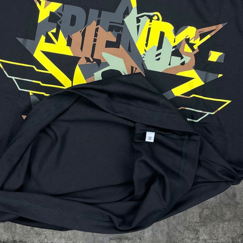 menn topp Vlone call of duty friends t-skjorte i bomull P608VV258