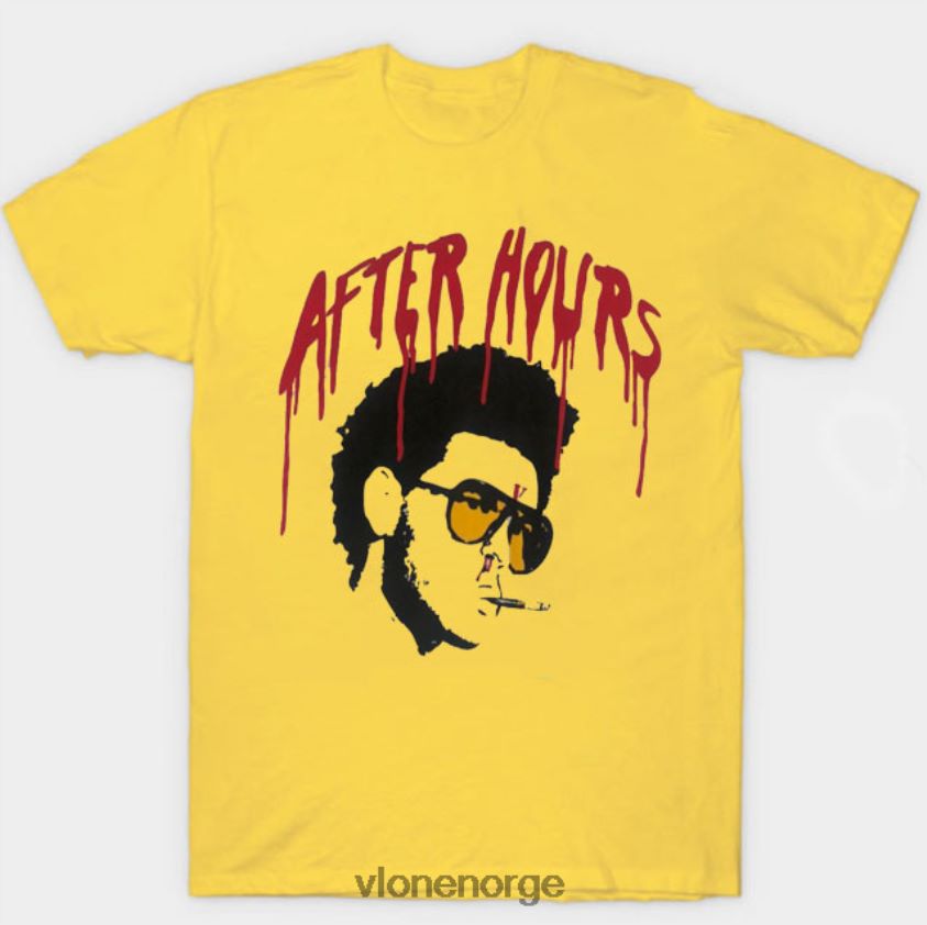 menn topp Vlone etter timer jeg afro tee P608VV332