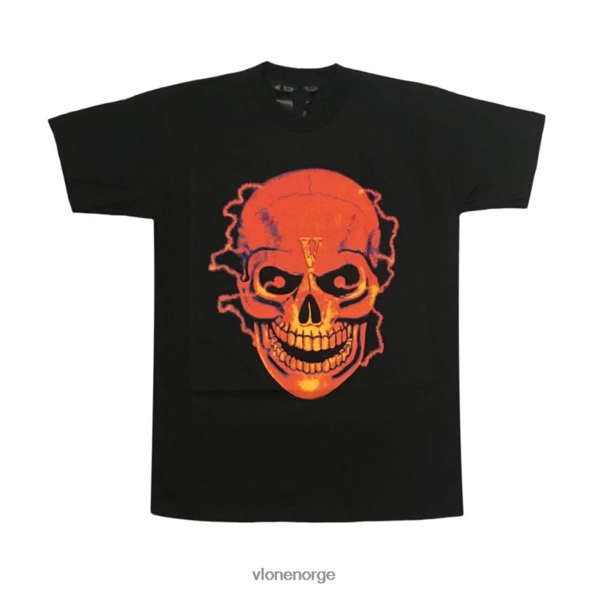 menn topp Vlone flame skull t-skjorte for voksne P608VV352