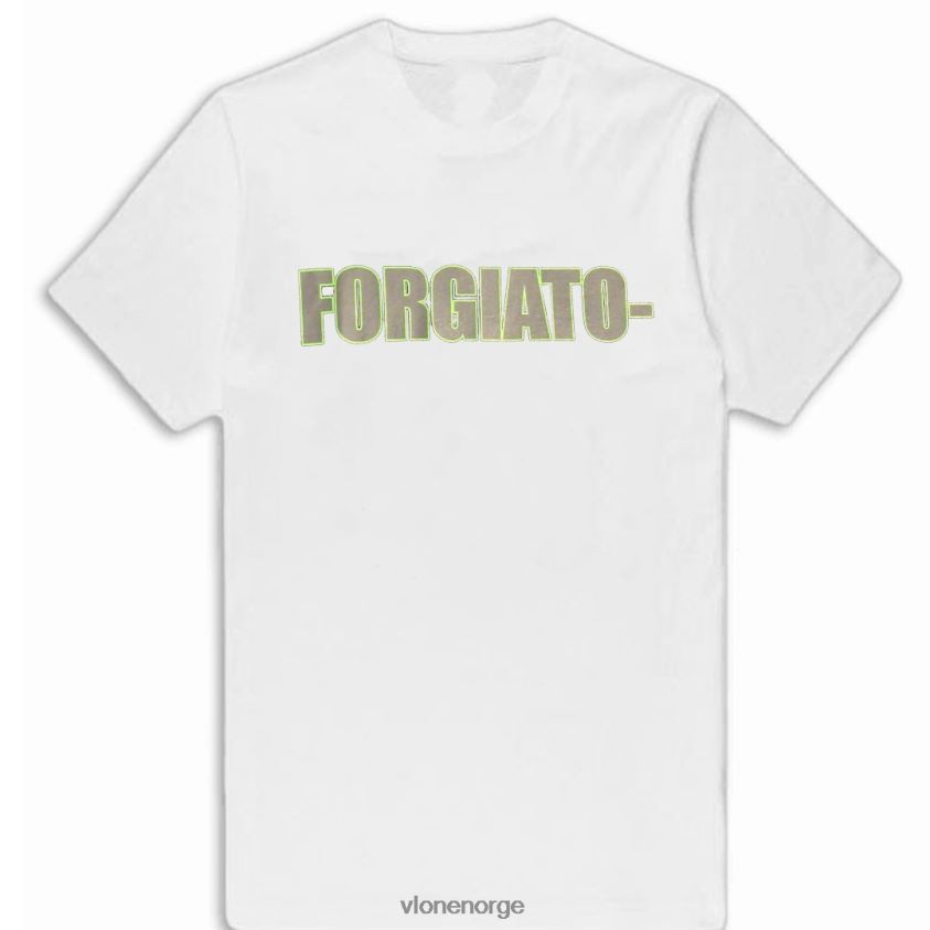 menn topp Vlone forgiato hvit t-skjorte P608VV209