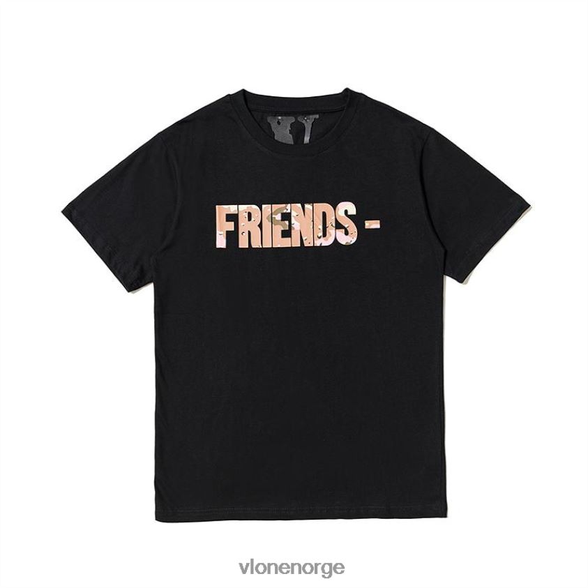 menn topp Vlone friends desert camo eksklusiv svart t-skjorte P608VV256