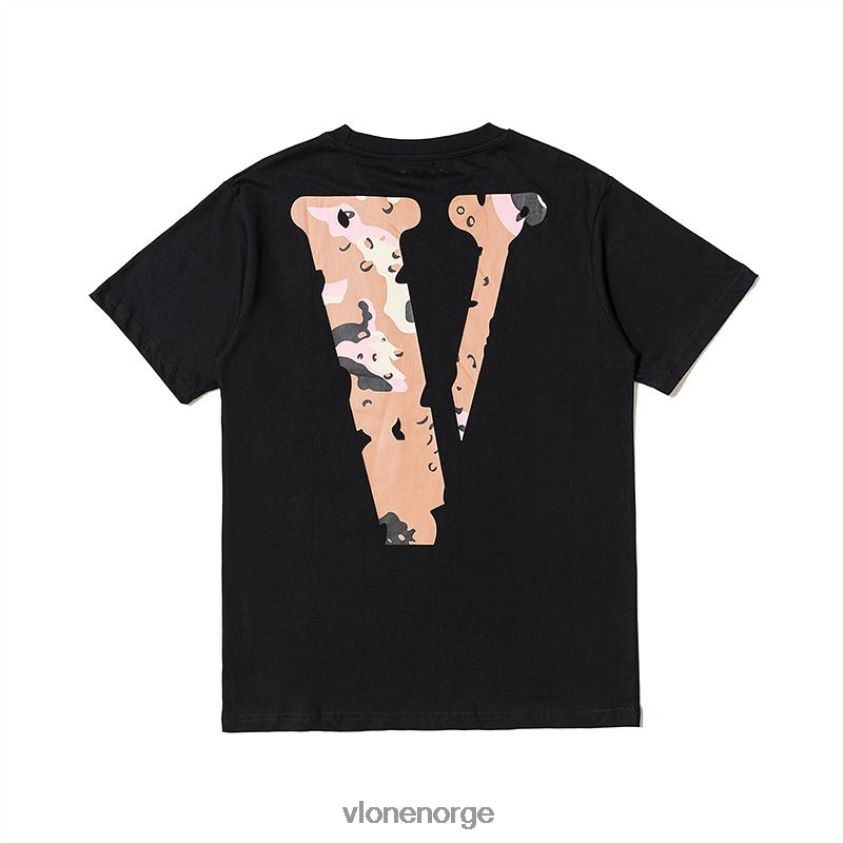 menn topp Vlone friends desert camo eksklusiv svart t-skjorte P608VV256