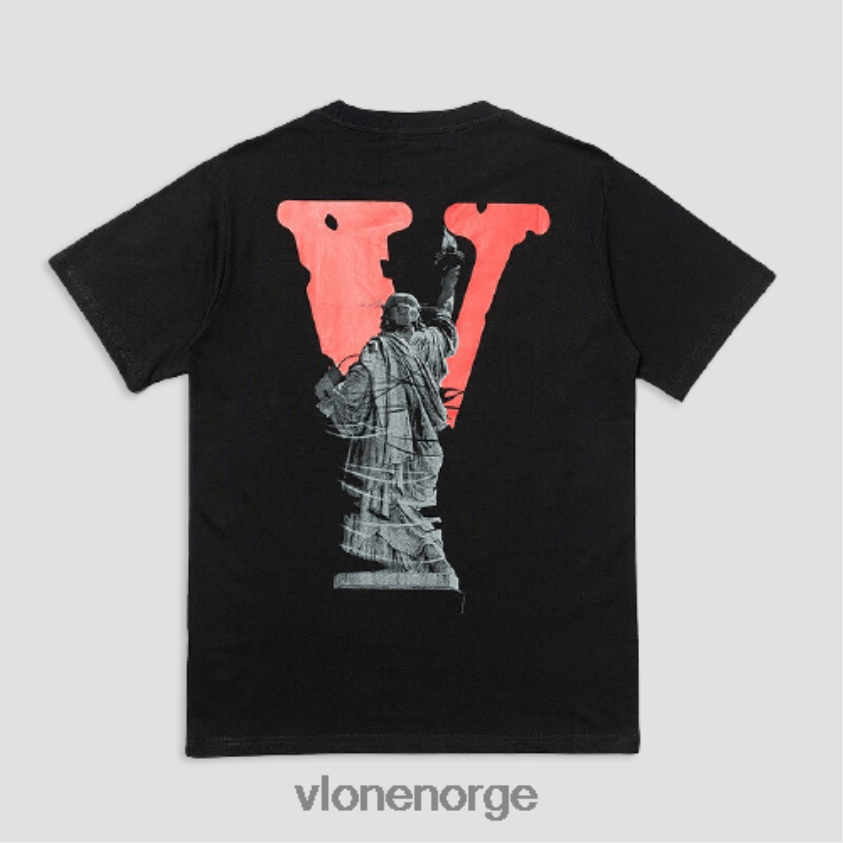 menn topp Vlone frihetsstatue hip hop t-skjorte P608VV299