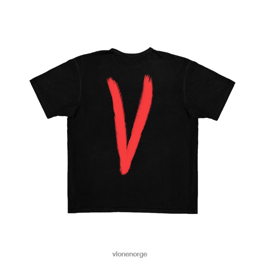 menn topp Vlone har meg / hater meg t-skjorte svart P608VV232