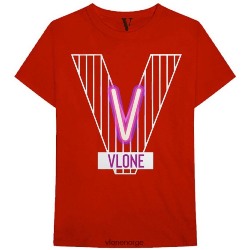 menn topp Vlone hyttebrann t-skjorte P608VV274