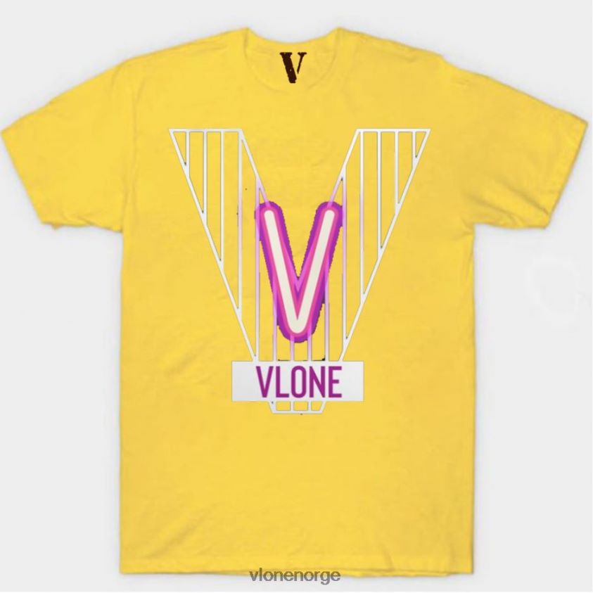 menn topp Vlone hyttebrann t-skjorte P608VV274