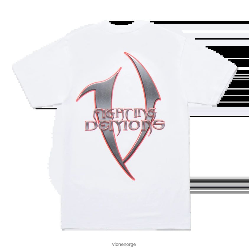 menn topp Vlone juice wrld blade tee hvit P608VV120