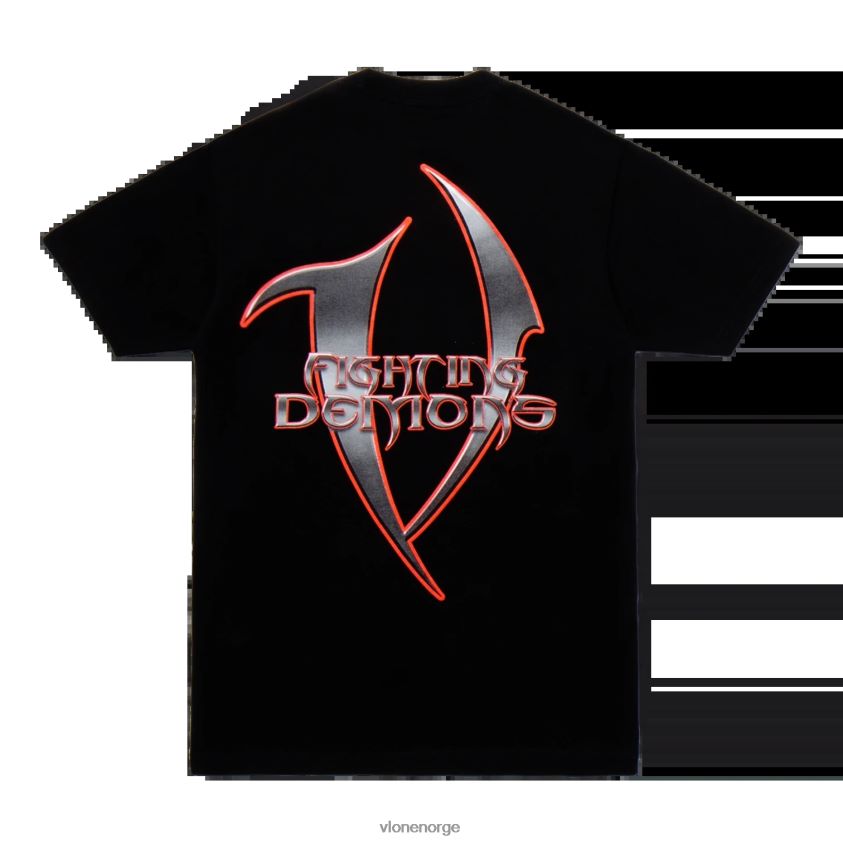 menn topp Vlone juice wrld blade tee svart P608VV121