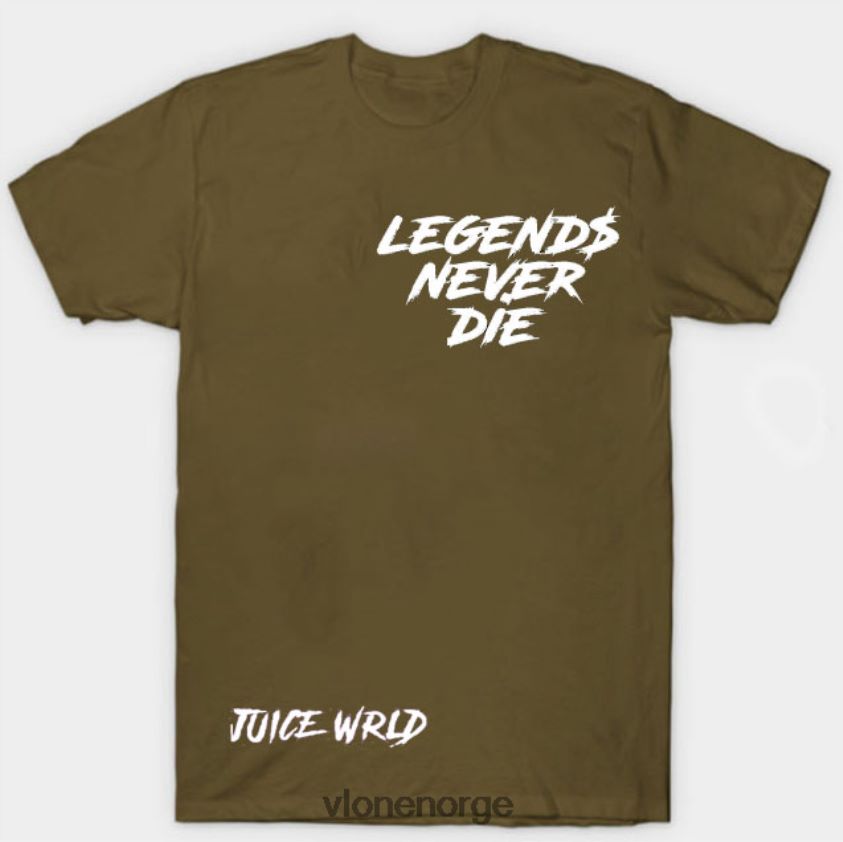 menn topp Vlone juice wrld inferno tee gul for voksne P608VV150