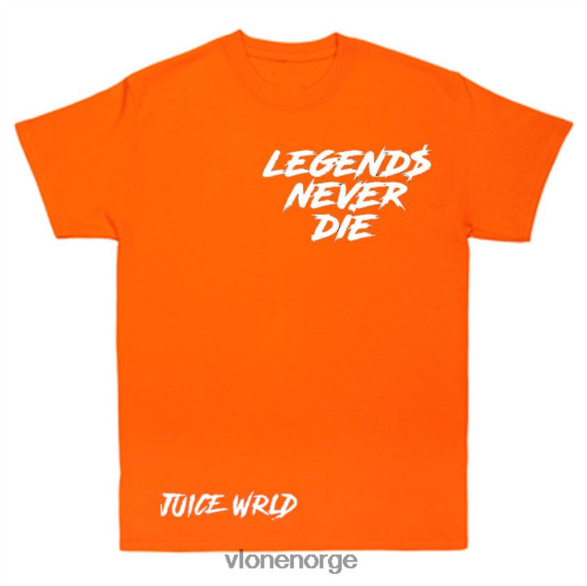 menn topp Vlone juice wrld inferno tee gul for voksne P608VV150