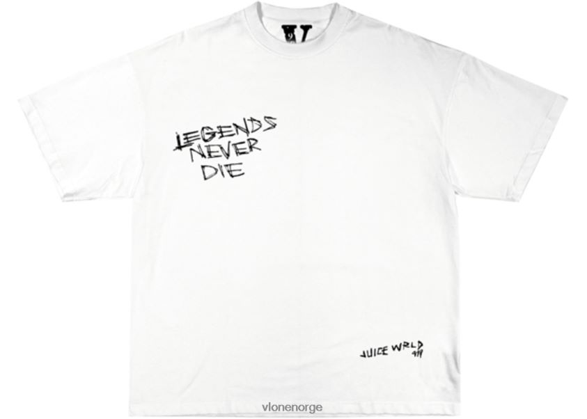 menn topp Vlone juice wrld legends never die t-skjorte P608VV156