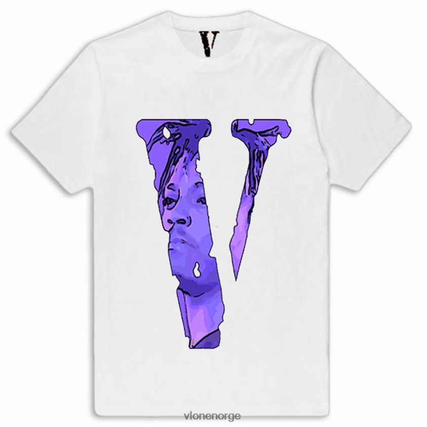 menn topp Vlone juice wrld legends never die t-skjorte foran P608VV145