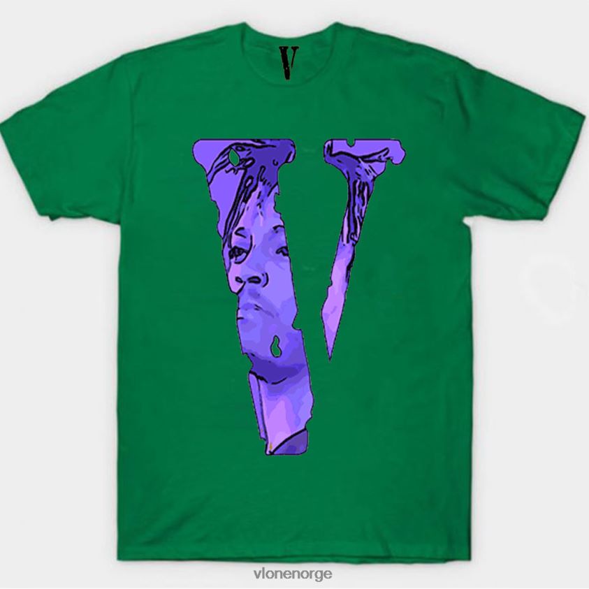 menn topp Vlone juice wrld legends never die t-skjorte foran P608VV145