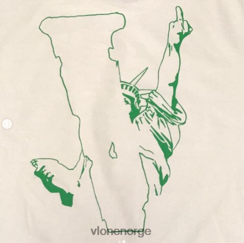 menn topp Vlone kom mor jævelen t-skjorte P608VV261