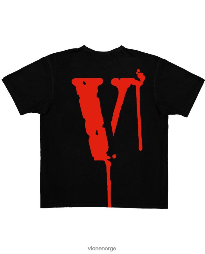 menn topp Vlone le nå gråte senere t-skjorte svart P608VV164