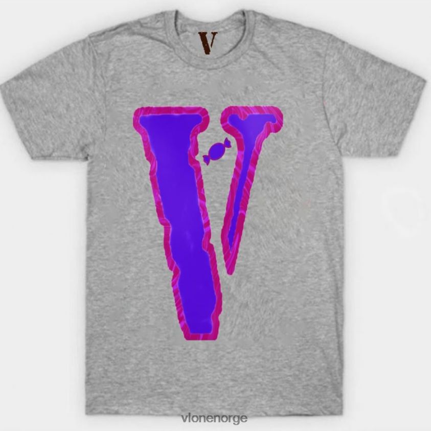 menn topp Vlone marmor t-skjorte i sukkerspinn P608VV273