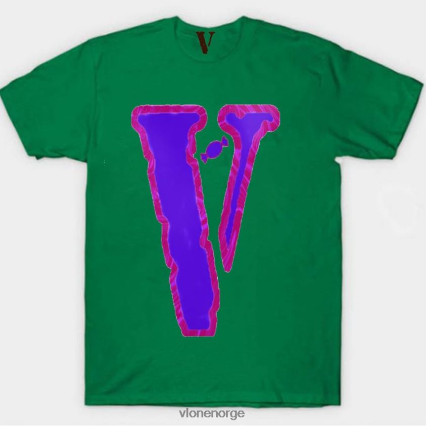 menn topp Vlone marmor t-skjorte i sukkerspinn P608VV273