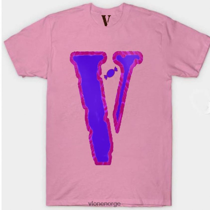 menn topp Vlone marmor t-skjorte i sukkerspinn P608VV273