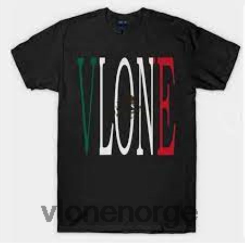 menn topp Vlone mexico t-skjorte P608VV347