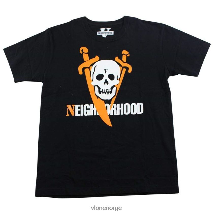 menn topp Vlone nabolaget skull logo t-skjorte P608VV254
