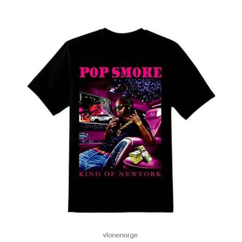 menn topp Vlone pop smoke king of ny t-skjorte P608VV169