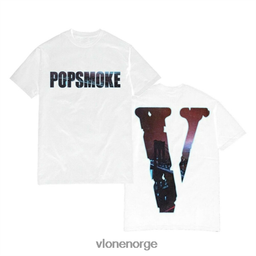 menn topp Vlone pop smoke ny city t-skjorte P608VV329