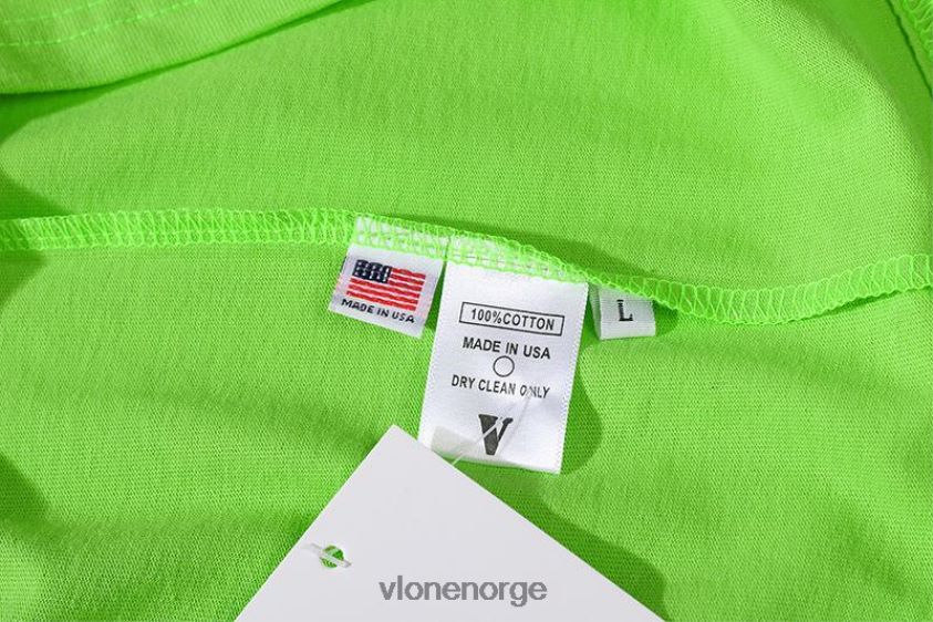 menn topp Vlone promevd t-skjorte grønn P608VV247