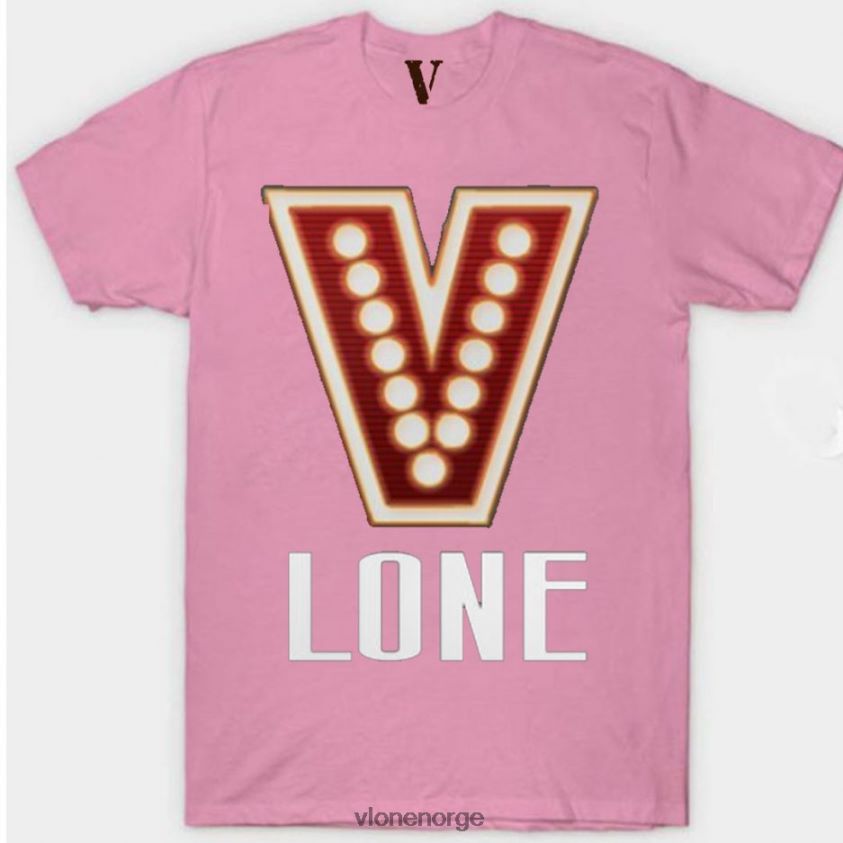 menn topp Vlone rødt lys t-skjorte P608VV271