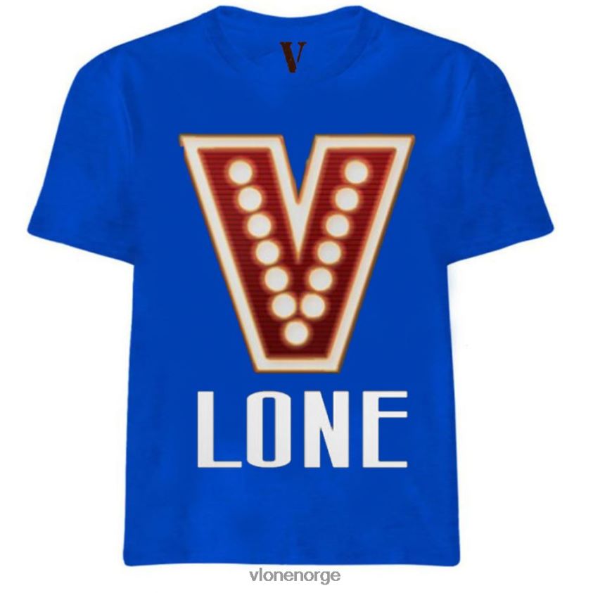 menn topp Vlone rødt lys t-skjorte P608VV271