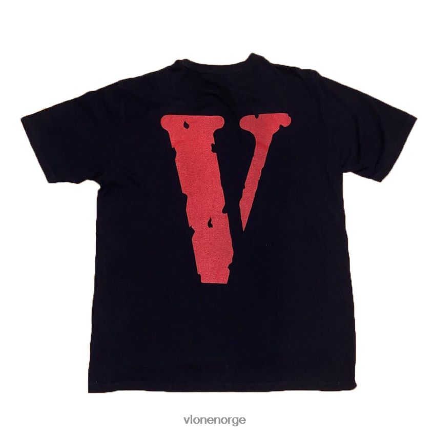 menn topp Vlone smerte svart tee P608VV218