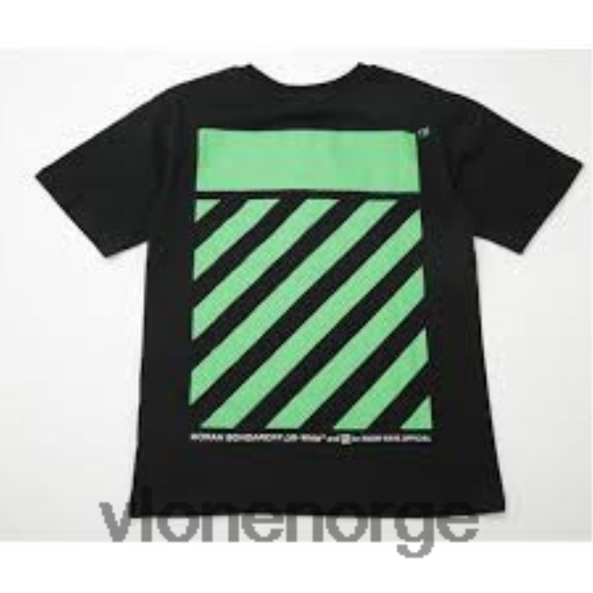 menn topp Vlone stripete premium t-skjorte P608VV356