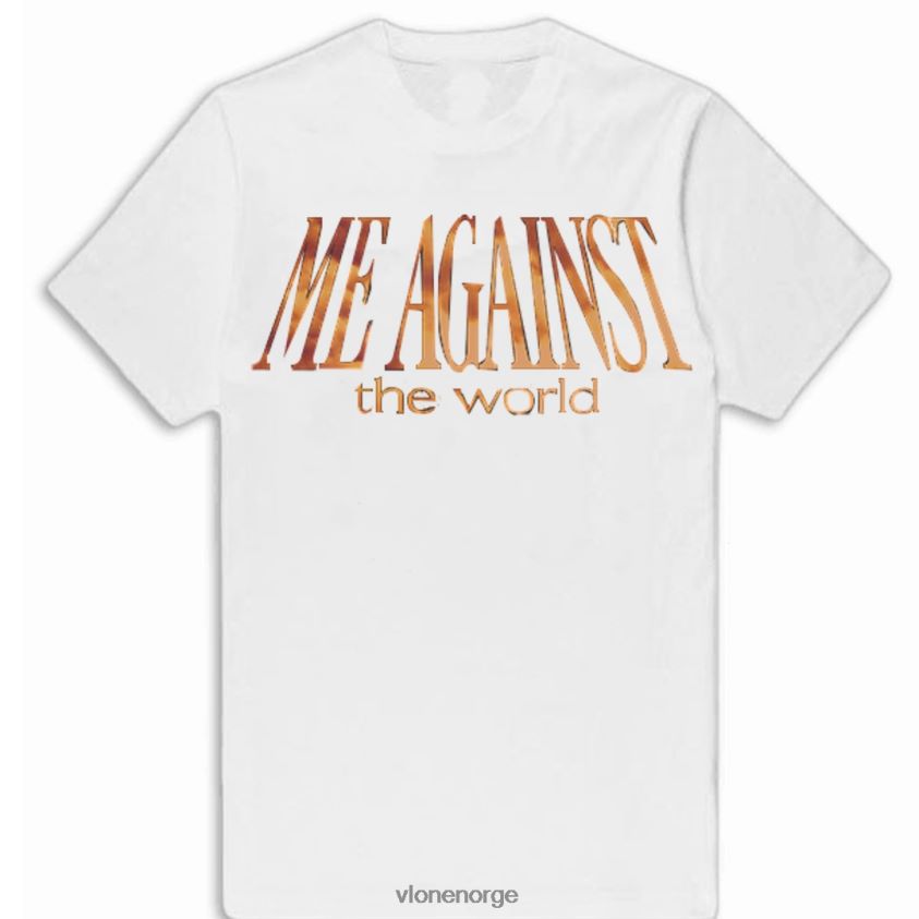 menn topp Vlone tupac meg mot verden hvit t-skjorte P608VV208