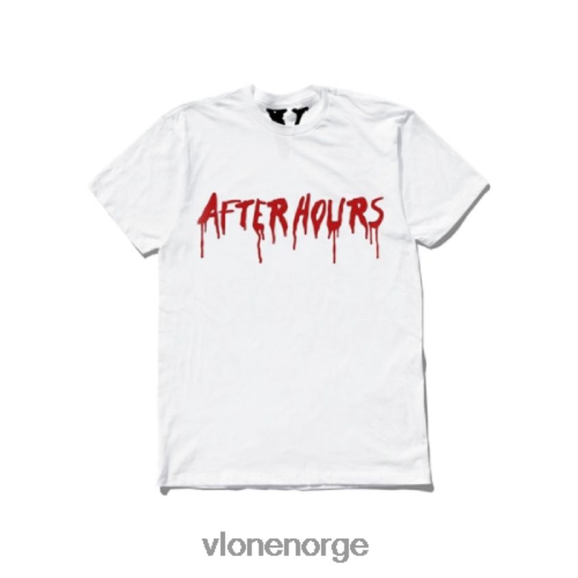 menn topp Vlone uken etter timer bloddrypp t-skjorte P608VV312