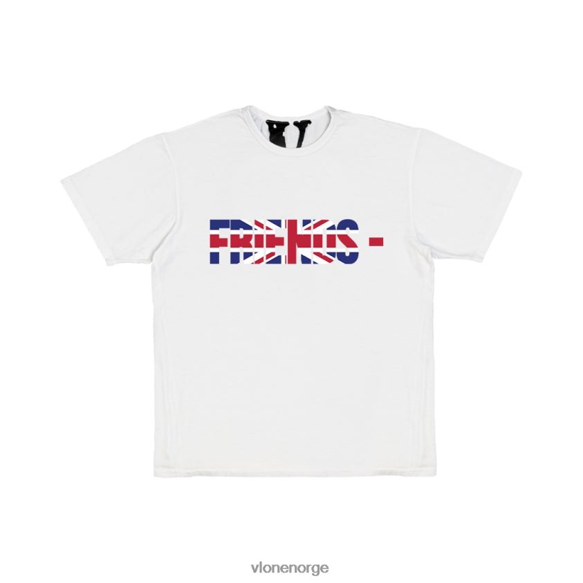 menn topp Vlone venner gbr t-skjorte hvit P608VV266