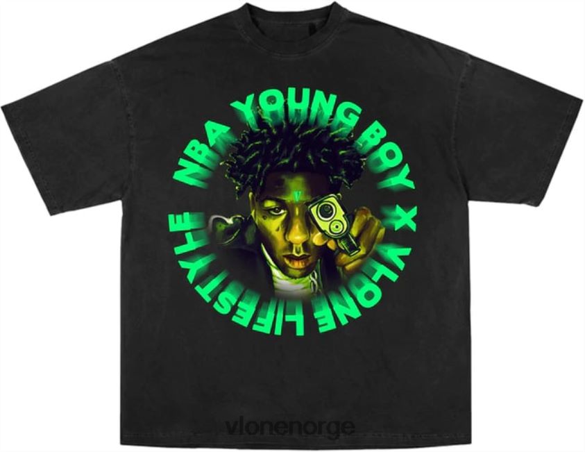 menn topp Vlone youngboy nba cross roads tee P608VV245