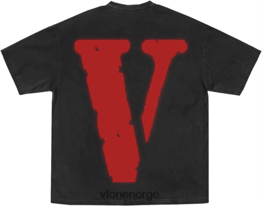 menn topp Vlone youngboy nba reapers barn svart tee P608VV238