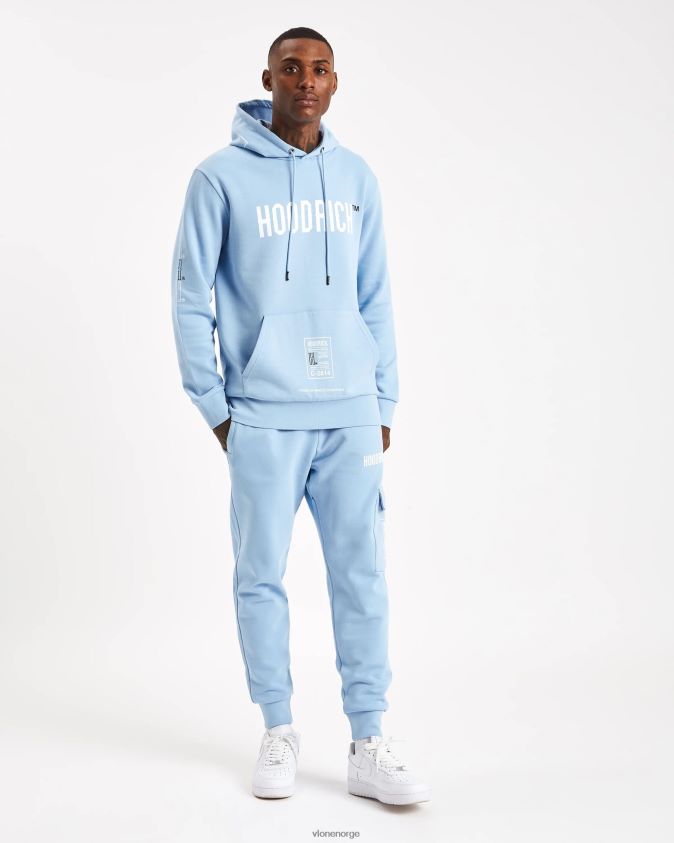 menn topp Vlone hoodrich og akira v6 cargo treningsdress babyblå P608VV372